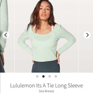 Lululemon it’s a tie long sleeve